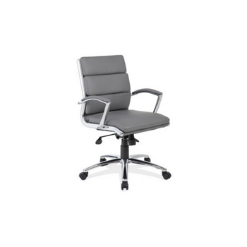 gray padded chair on wheels